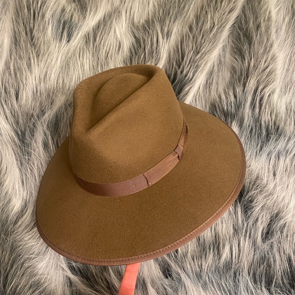 Brixton Jo Wool Felt Fadora Hat - Picture 2 of 5